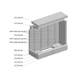 Šamotová komora komplet KV HEAT L 2G S 70.44.33.13  